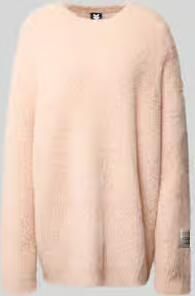 Karo Kauer Oversized gebreide pullover met labeldetail
