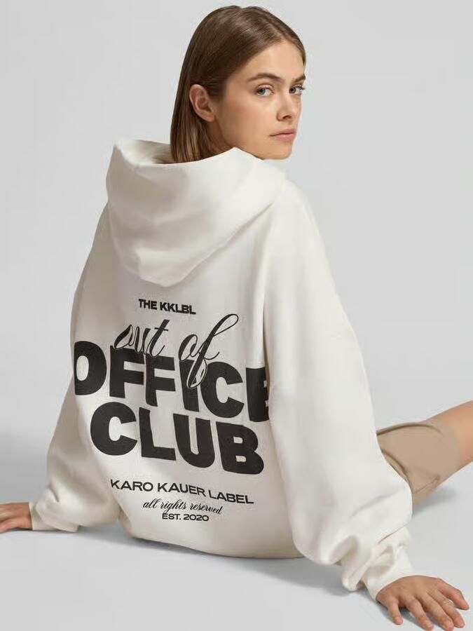 Karo Kauer oversized hoodie met kangoeroezak
