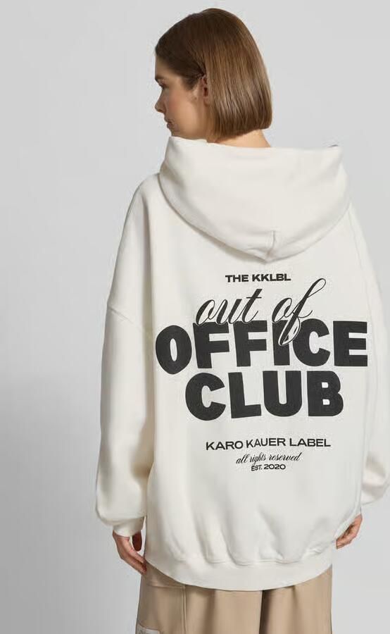 Karo Kauer oversized hoodie met kangoeroezak - Foto 3