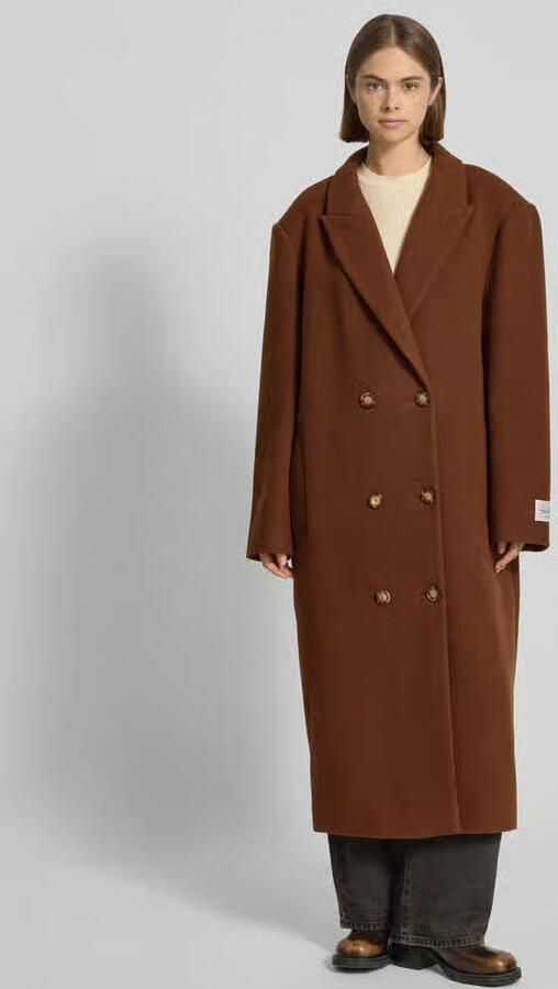 Karo Kauer Oversized lange jas met reverskraag - Foto 2
