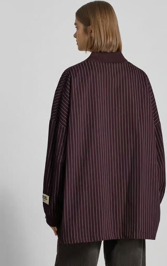 Karo Kauer Oversized overhemdjack met labelstitching