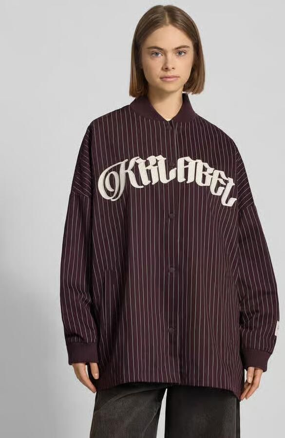 Karo Kauer Oversized overhemdjack met labelstitching - Foto 2