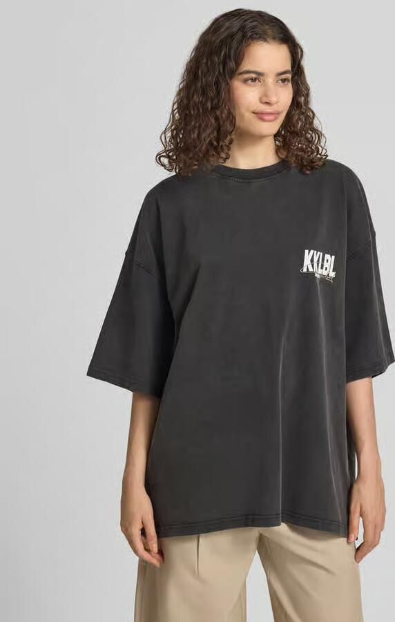 Karo Kauer Oversized T-shirt met labelprint - Foto 3