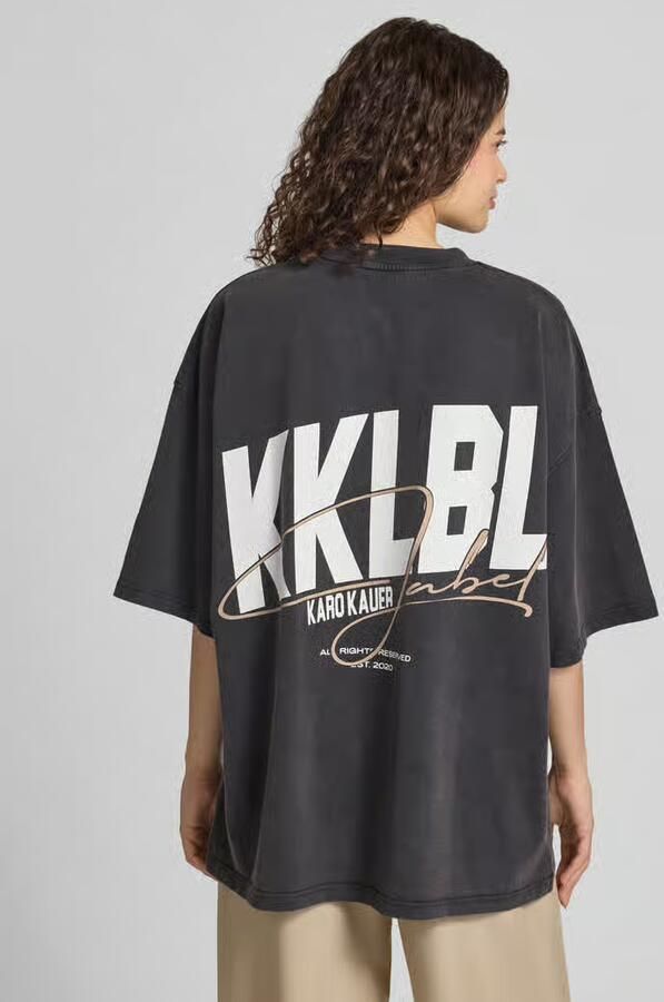 Karo Kauer Oversized T-shirt met labelprint - Foto 2