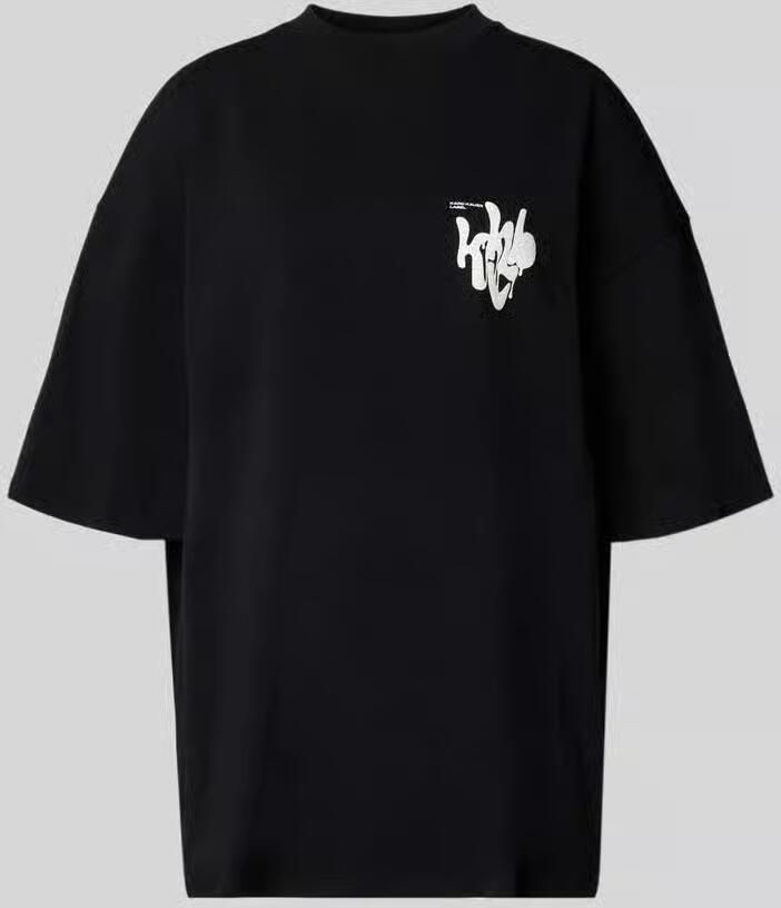 Karo Kauer oversized t-shirt met labelprint