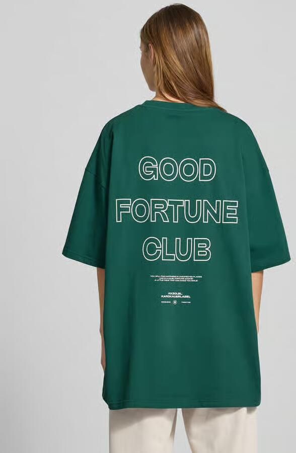 Karo Kauer Oversized T-shirt met motief- en statementprint