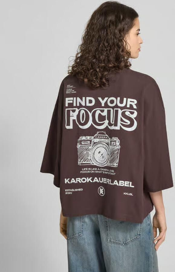 Karo Kauer Oversized T-shirt met ronde hals - Foto 3