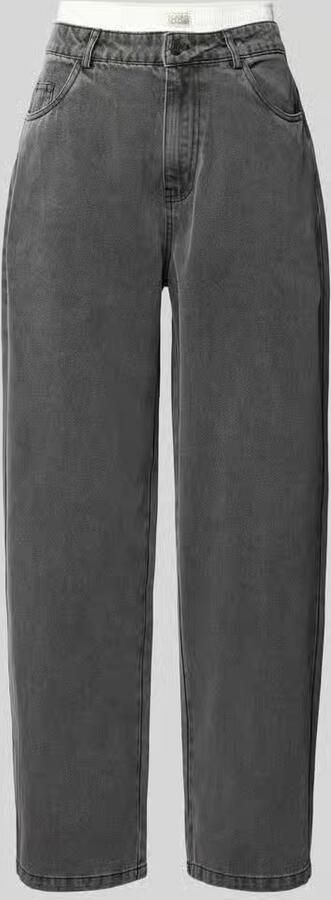 Karo Kauer relaxed fit jeans in boxershort-look - Foto 2
