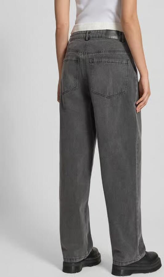 Karo Kauer relaxed fit jeans in boxershort-look - Foto 3