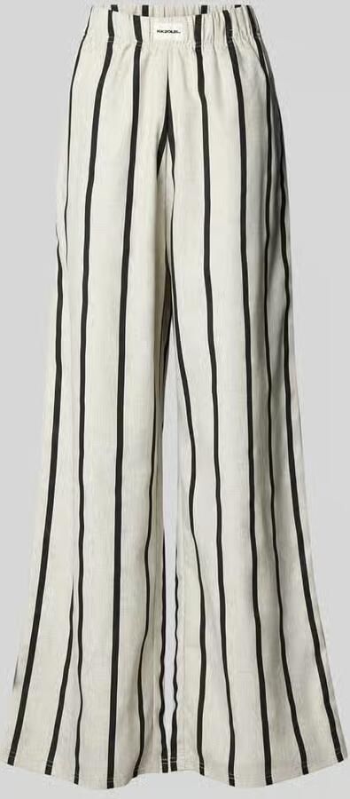 Karo Kauer Stoffen broek met elastische band