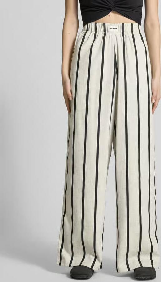 Karo Kauer Stoffen broek met elastische band - Foto 3