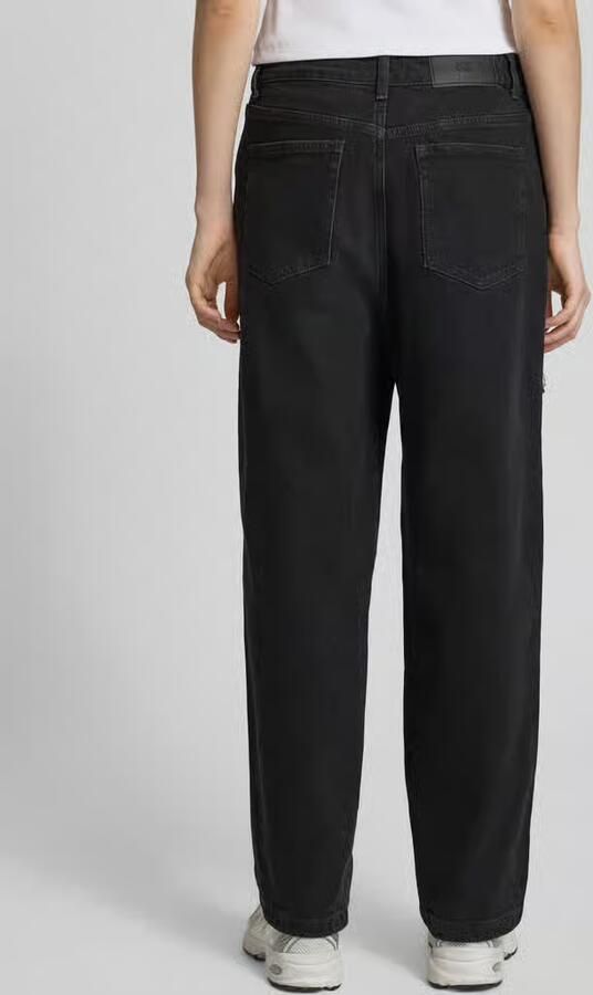 Karo Kauer straight fit jeans met cut-out en sierstenen - Foto 3