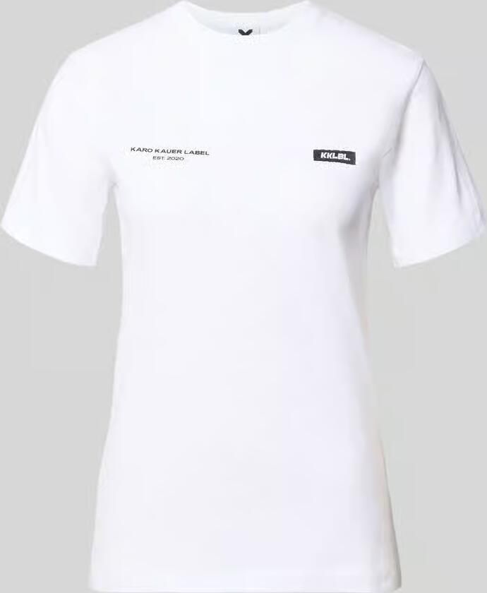 Karo Kauer T-shirt met logoprint en labelpatch