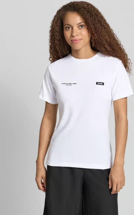 Karo Kauer T-shirt met logoprint en labelpatch - Foto 3