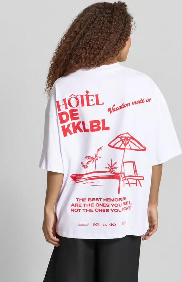 Karo Kauer T-shirt met print op de achterkant model 'Vacation' - Foto 2