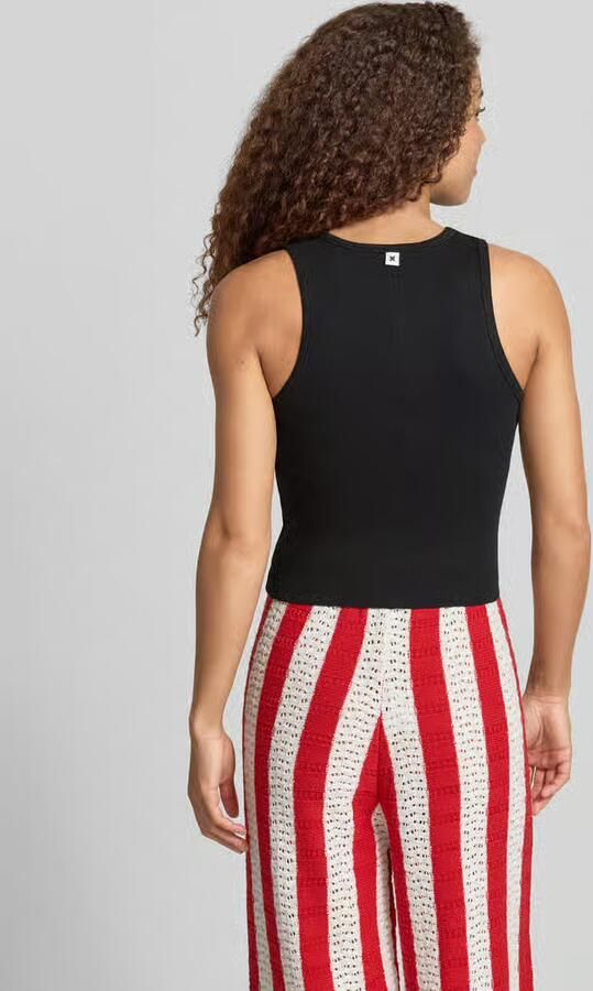 Karo Kauer Tanktop met ronde hals en labelpatch - Foto 3
