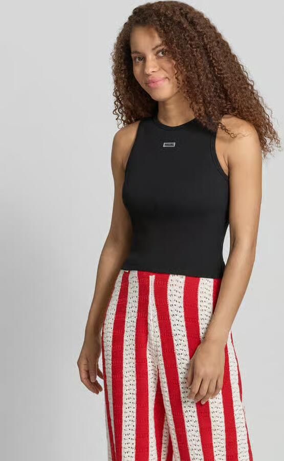 Karo Kauer Tanktop met ronde hals en labelpatch - Foto 2