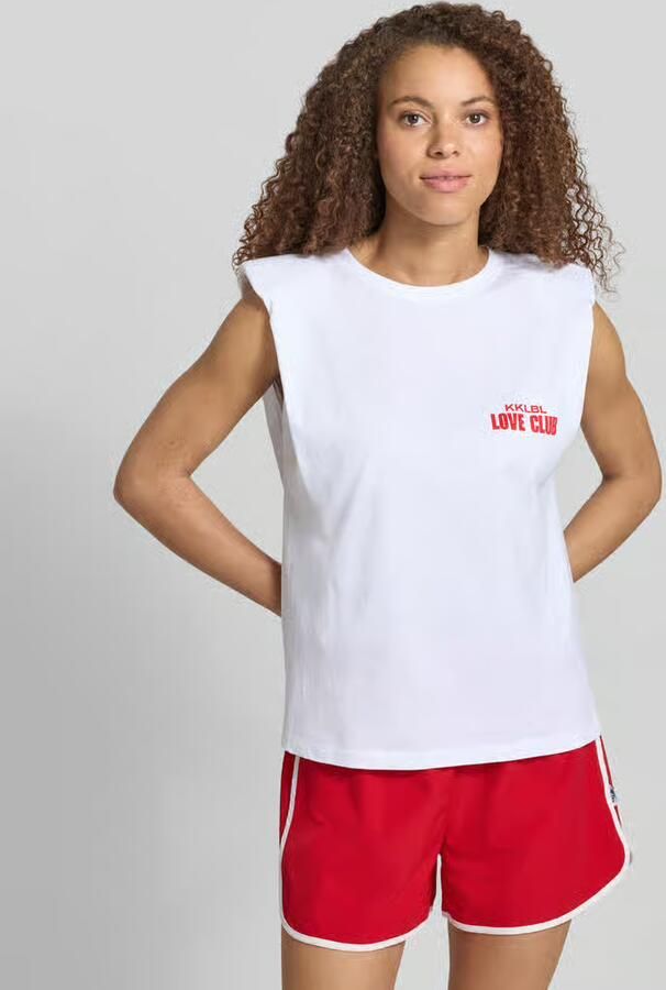 Karo Kauer Tanktop met statementprint model 'Love Club' - Foto 2