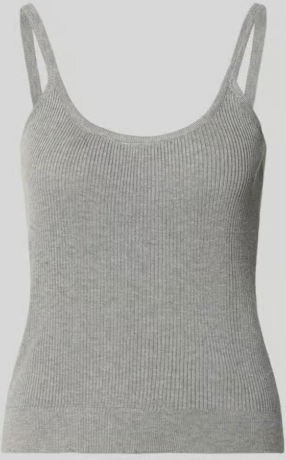 Karo Kauer Tanktop van viscosemix met diep rugdecolleté - Foto 2