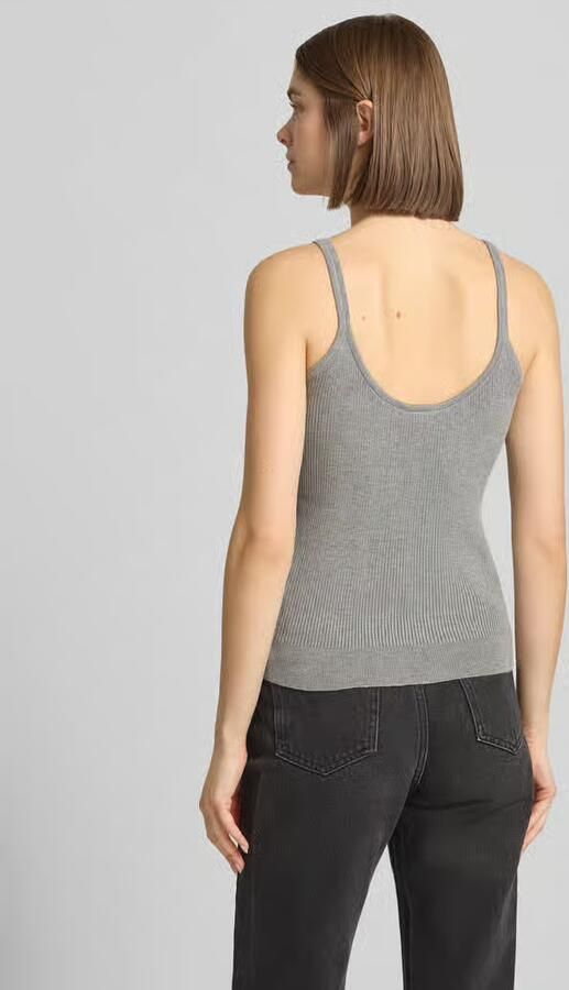 Karo Kauer Tanktop van viscosemix met diep rugdecolleté - Foto 2