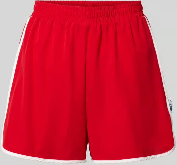 Karo Kauer Track short met elastische band en labeldetail - Foto 2
