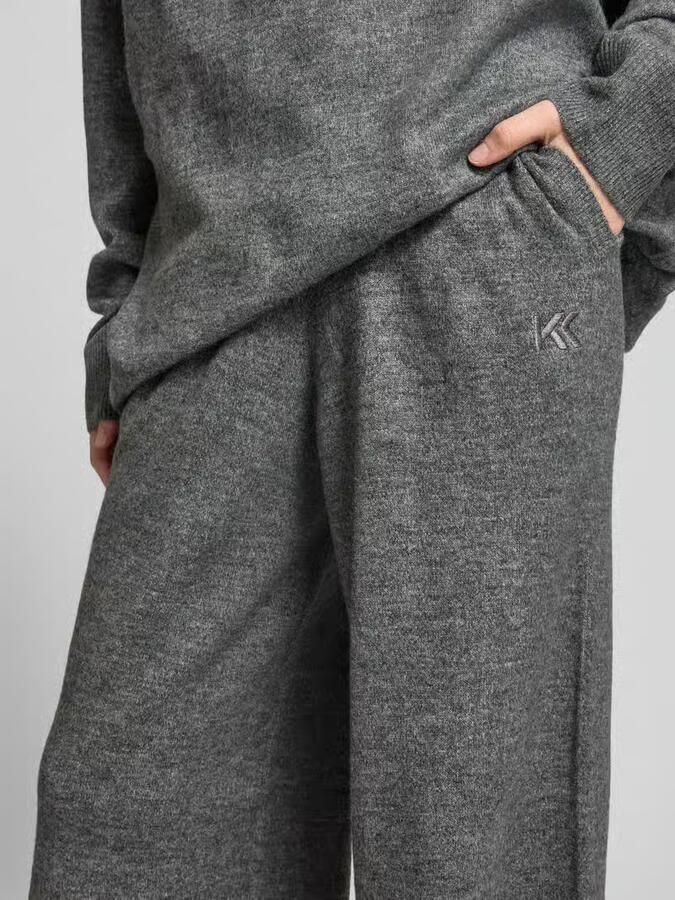 Karo Kauer Wide leg stoffen broek met steekzakken
