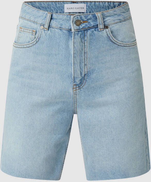 Karo Kauer Korte straight fit jeans van katoen model 'Lulu'