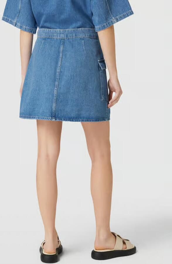 Katharina Damm X P&C* Exclusieve collectie jeansrok in wikkellook