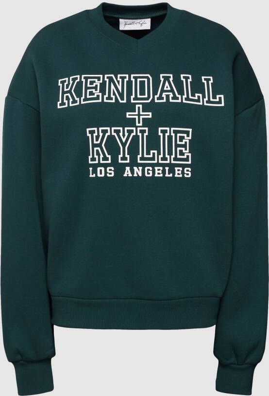 Kendall & Kylie Sweatshirt met labelprint model 'Puff'
