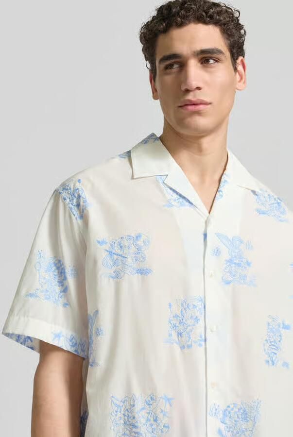 Kenzo Casual overhemd met allover-motief-stitching