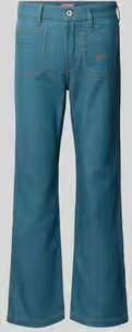 Kenzo flared fit jeans met linnen-aandeel