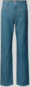 Kenzo flared fit jeans met linnen-aandeel