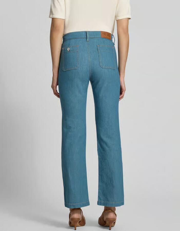 Kenzo flared fit jeans met linnen-aandeel - Foto 2