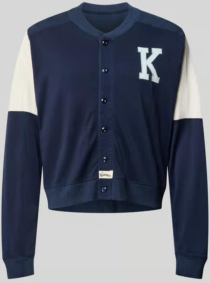 Kenzo Gebreid jack van mix van viscose en katoen