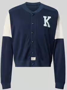 Kenzo Gebreid jack van mix van viscose en katoen