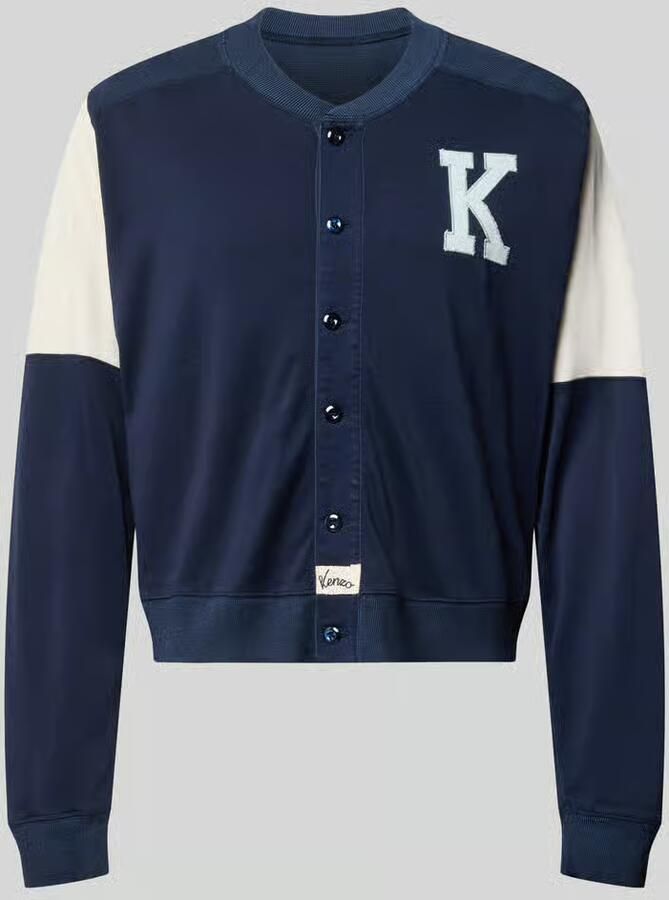 Kenzo Gebreid jack van mix van viscose en katoen