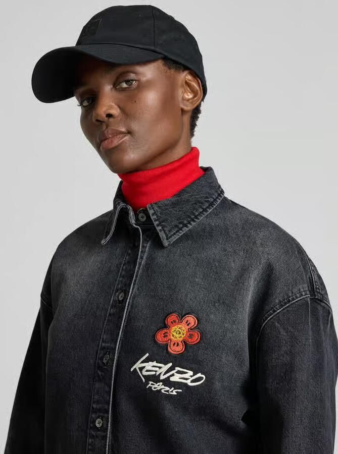 Kenzo Jeansblouse met knoopsluiting