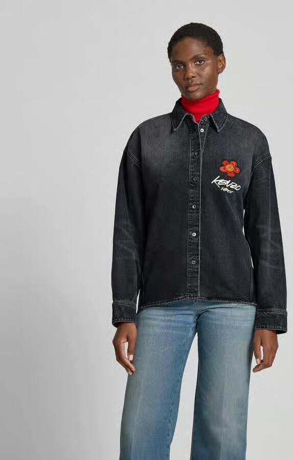 Kenzo Jeansblouse met knoopsluiting - Foto 2