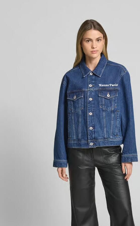 Kenzo Jeansjack met labelstitching - Foto 2