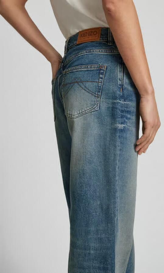 Kenzo Loose fit jeans met contrastnaden