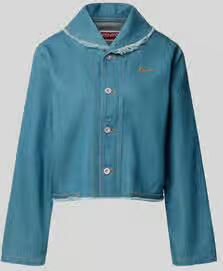 Kenzo Regular fit jeansjack met linnengehalte