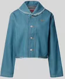 Kenzo Regular fit jeansjack met linnengehalte