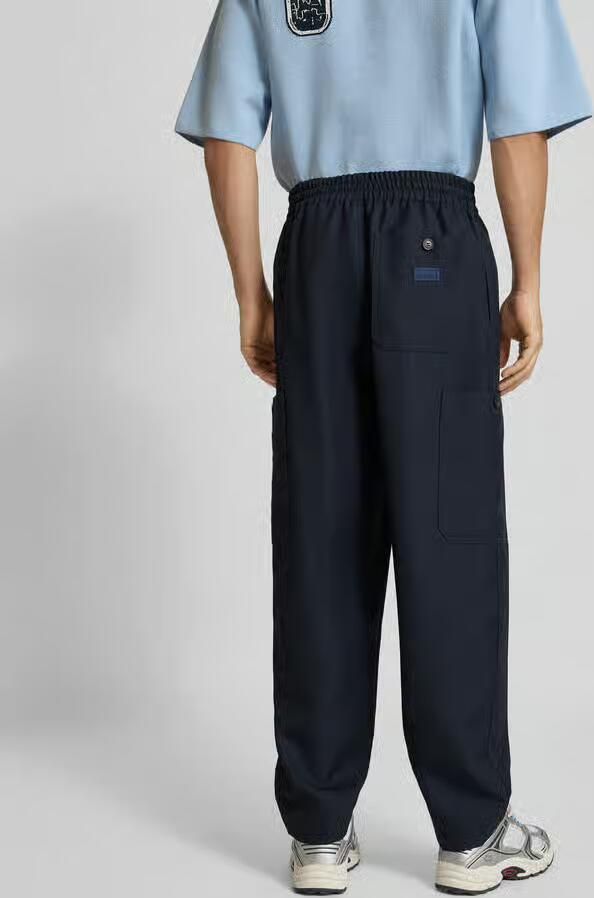 Kenzo Regular fit linnen broek met cargozak - Foto 3
