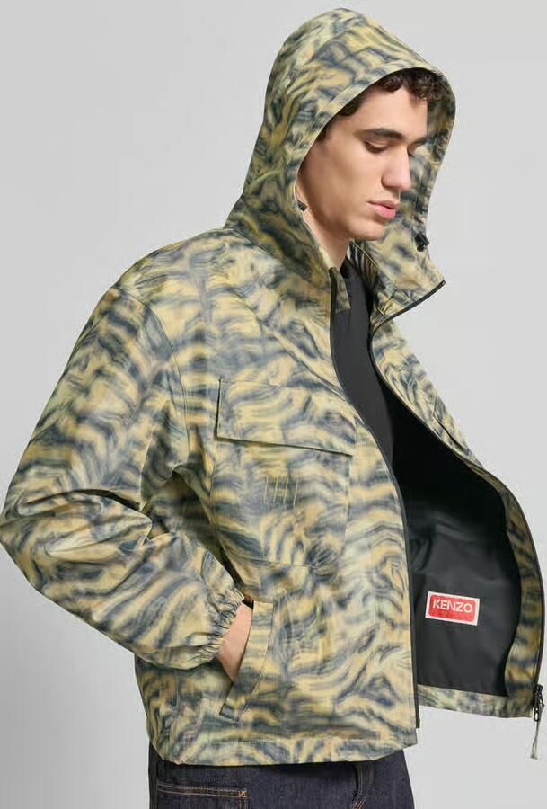 Kenzo regular fit windbreaker met capuchon - Foto 2