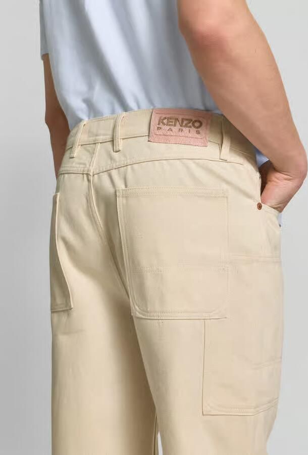 Kenzo straight fit jeans met cargozakken