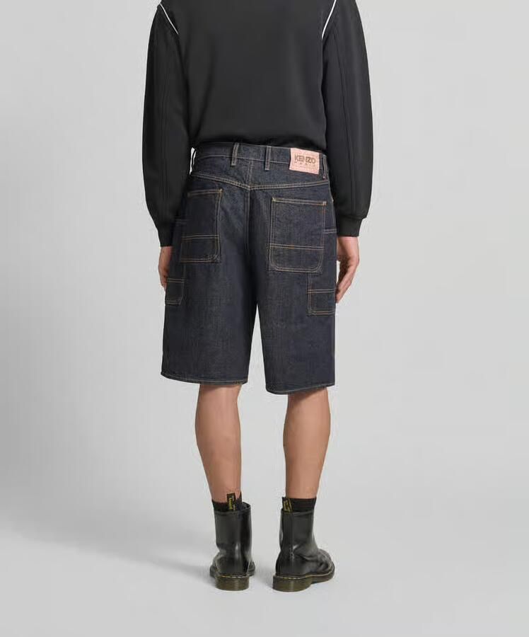Kenzo straight fit short in denimlook - Foto 2