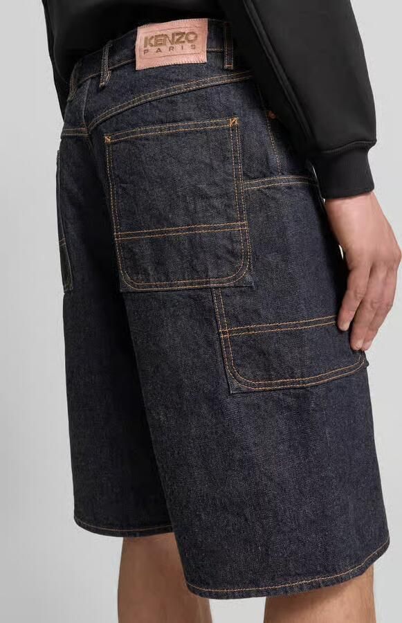 Kenzo straight fit shorts in denimlook