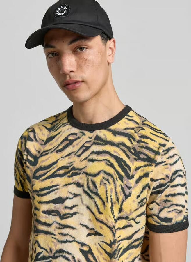 Kenzo T-shirt met all-over dierenprint