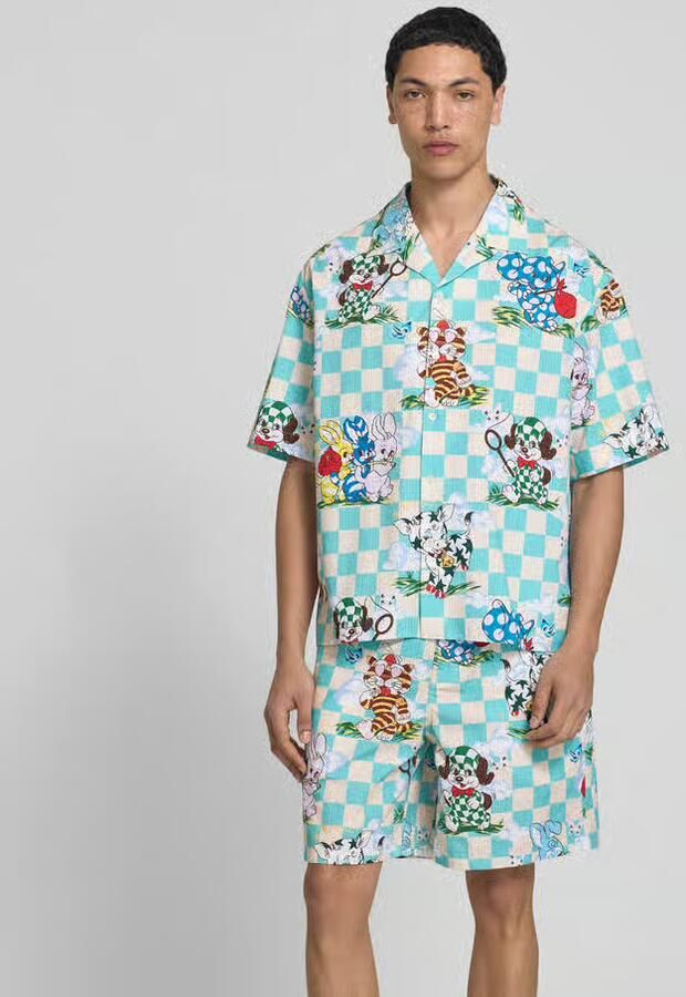Kenzo Vrijetijdsoverhemd met all-over motiefprint - Foto 2