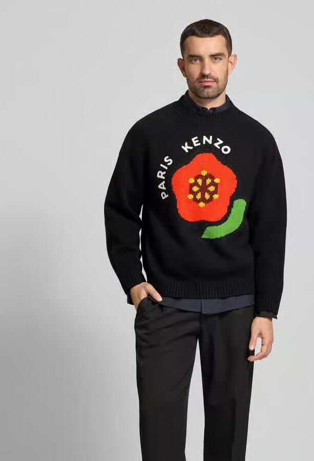 Kenzo Wollen pullover in gebreide look - Foto 3